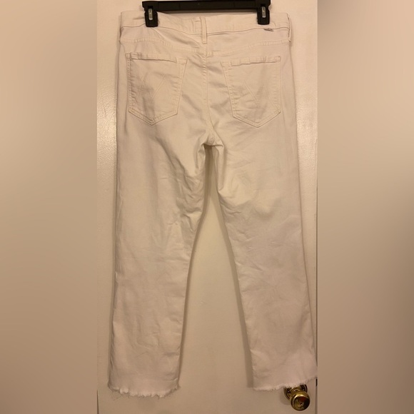 MOTHER The Rascal Ankle Snippet Whipping the Cream White Size 30 - Picture 3 of 11